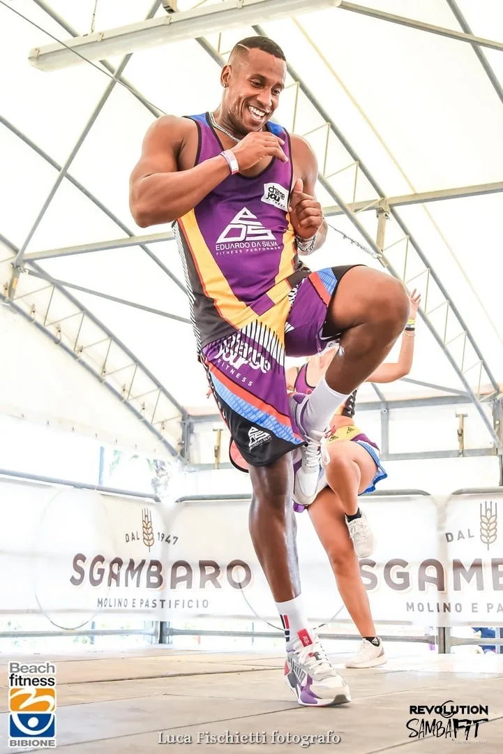 Eduardo Da Silva al Beach Fitness di Bibione